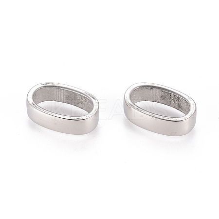 Tarnish Resistant Smooth 304 Stainless Steel Slide Charms LS-STAS-E055-13-1