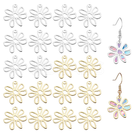 20Pcs 2 Colors Zinc Alloy Pendants FIND-CA0010-28-1
