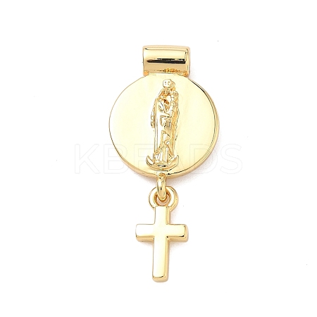 Religion Brass Pendants KK-H539-18G-03-1