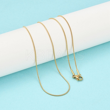 Trendy Unisex 201 Stainless Steel Snake Chain Necklaces NJEW-L043-06G-1