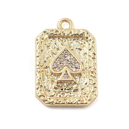 Brass Micro Pave Cubic Zirconia Pendants LS-KK-D283-30G-03-1