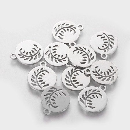 Non-Tarnish 304 Stainless Steel Charms STAS-Q201-T190-1