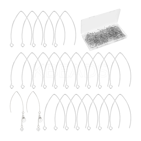 200Pcs 304 Stainless Steel Earring Hooks STAS-UN0058-49-1
