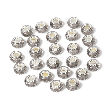 Rondelle Resin European Beads RPDL-A001-01-06-1