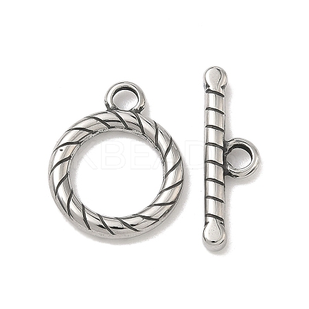 316 Surgical Stainless Steel Toggle Clasps STAS-L307-04AS-1