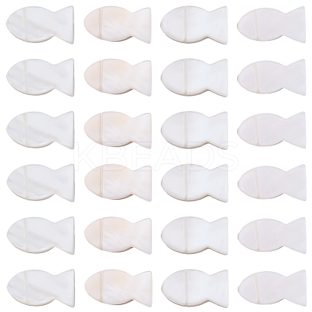 50Pcs Natural Freshwater Shell Beads SHEL-SC0002-03-1