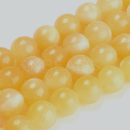 Natural Topaz Jade Beads Strands G-E266-11A-10mm-1