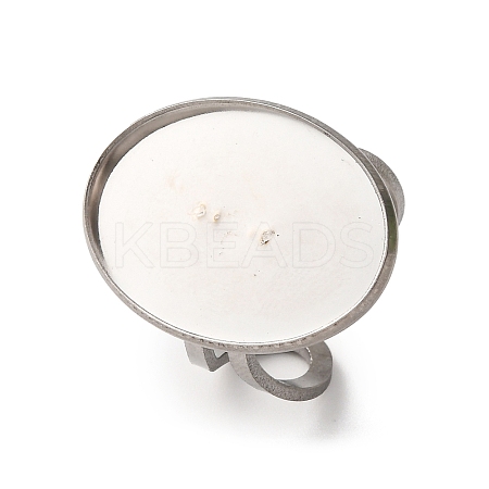 304 Stainless Steel Open Cuff Findings STAS-R123-02J-P-1