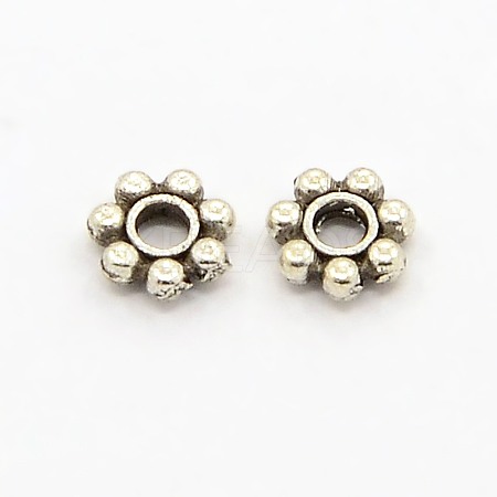 Tibetan Style Alloy Daisy Spacer Beads LS-X-TIBEB-S039-013AS-RS-1