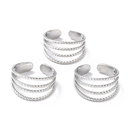 Tarnish Resistant 304 Stainless Steel Finger Rings RJEW-L102-16P-1