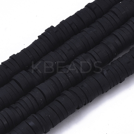 Handmade Polymer Clay Beads Strands CLAY-R089-6mm-001-1