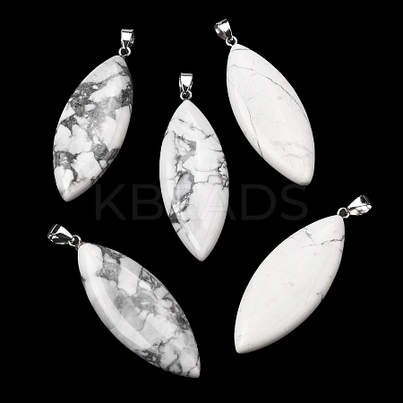 Natural Howlite Big Pendants G-F820-06Q-1