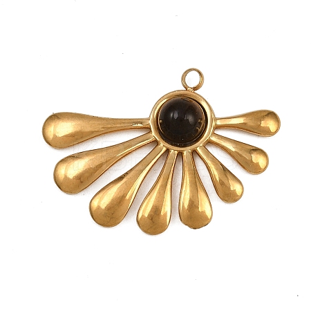 Natural Tiger Eye Pendants STAS-G363-07G-1