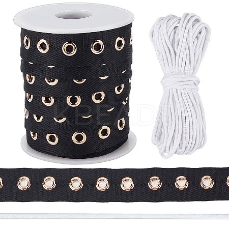 10 Yards Cotton Button Tapes DIY-OC0012-97-1
