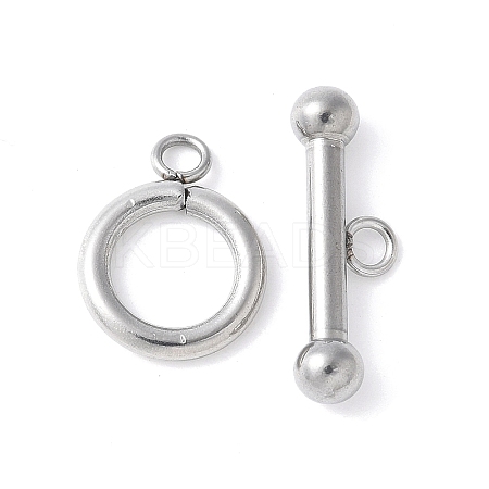 304 Stainless Steel Toggle Clasps STAS-Z124-01A-P-1
