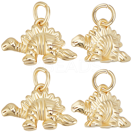 10Pcs Rack Plating Brass Pendants KK-BBC0017-13-1