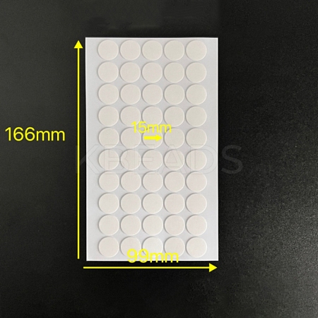 Round Transparent Acrylic Double Sided Adhesive PW-WG97880-05-1