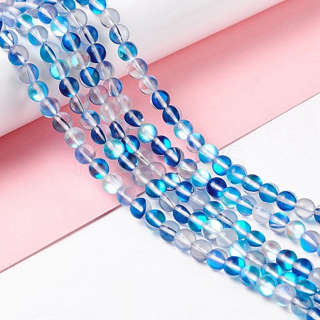 Synthetic Moonstone Beads Strands G-E573-02A-05-1