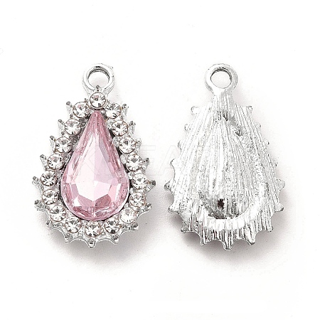 Alloy Glass Pendants ALRI-C007-08P-03-1