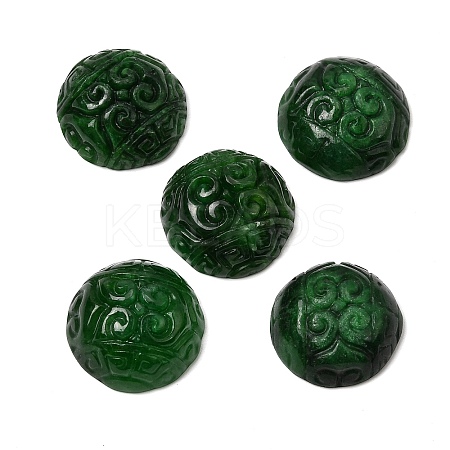 Natural Myanmar Jade Dyed Cabochons G-Z162-08-1