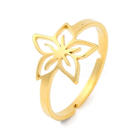 Animal 201 Stainless Steel Adjustable Rings for Women RJEW-D082-05A-1