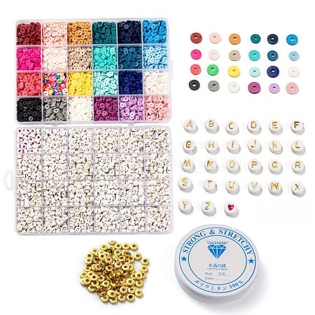 DIY Heishi Bead Style Stretch Bracelets Making Kits DIY-JP0005-85-1
