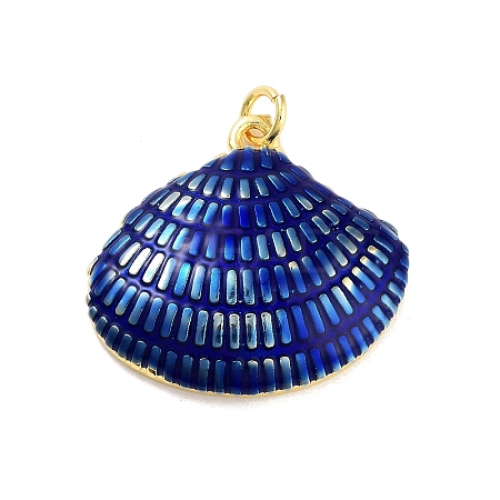 Real 18K Gold Plated Rack Plating Brass Enamel Pendants X-KK-M293-32G-02-1