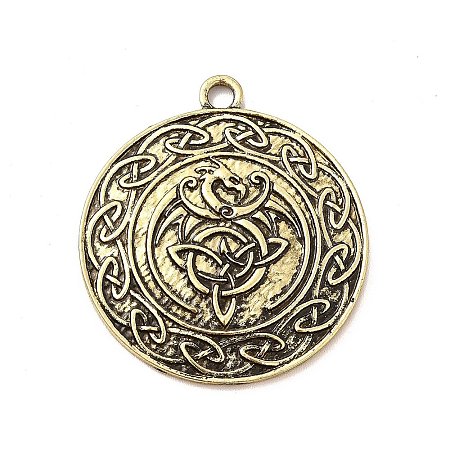 Tibetan Style Alloy Pendants PALLOY-B008-02AB-1