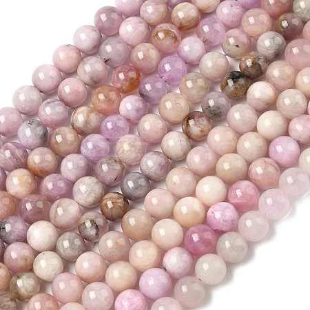 Natural Kunzite Beads Strands G-L478-11-10mm-01-1