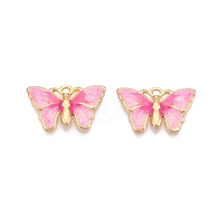 Rack Plating Alloy Enamel Pendants LS-ENAM-N056-363KCG-02-1
