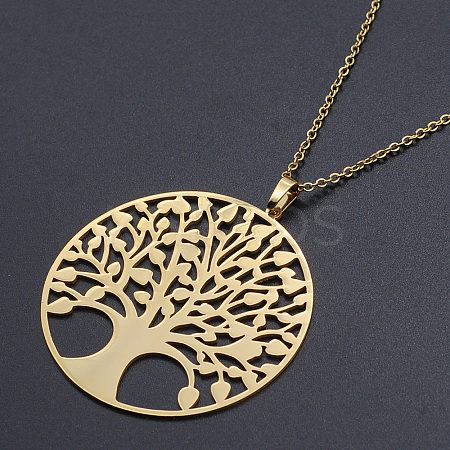 201 Stainless Steel Pendants Necklaces NJEW-S105-JN701-45-2-1