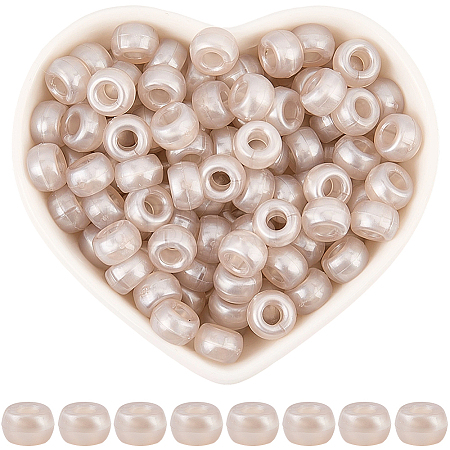800Pcs Plastic Pearlized Beads KY-SP0001-53A-1