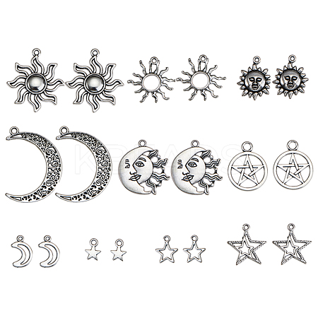 Tibetan Style Alloy Pendants TIBEP-CJ0001-08-1