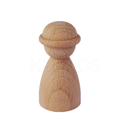 Unfinished Wood Building Block AJEW-U015-06A-1