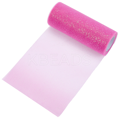 Rainbow Polyester Fabric Sparkling Tulle Roll OCOR-WH20006-55C-1