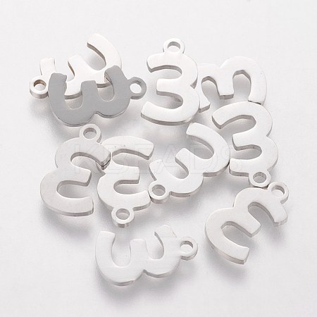 Tarnish Resistant 201 Stainless Steel Charms STAS-Q201-T408-3-1