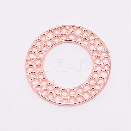 Zinc Alloy Filigree Joiners Links LS-PALLOY-WH0076-41RG-RS-1