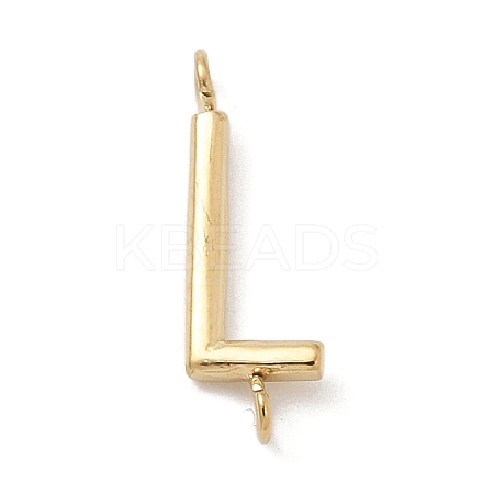 304 Stainless Steel Letter Connector Charms STAS-M108-01G-12-1