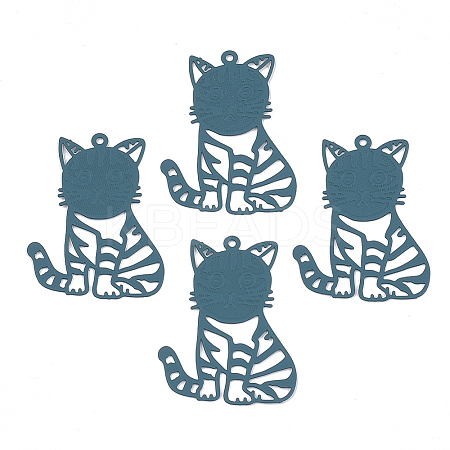 430 Stainless Steel Kitten Pendants LS-STAS-S108-18A-1