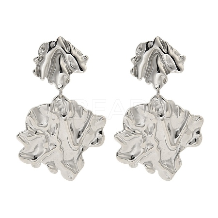 304 Stainless Steel Stud Earrings for Women EJEW-U020-06P-1