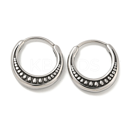 316 Surgical Stainless Steel Hoop Earrings EJEW-D096-12AS-14-1