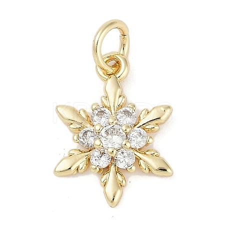 Rack Plating Brass Micro Pave Cubic Zirconia Pendants KK-H509-12G-02-1