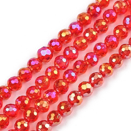 Electroplate Transparent Glass Beads EGLA-B013-02A-AB06-1