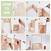 Rectangle Wooden Baby Shower Closet Crates ODIS-WH0025-282-3