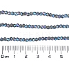 Transparent Electroplate Glass Beads Strands EGLA-A039-T2mm-UA07-4