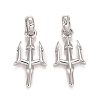 Rack Plating Real 18K Gold Plated Brass Pendants KK-E271-04P-1