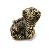 Brass 3D Animal Figurines KK-C073-06D-AG-1