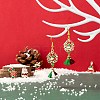 50Pcs 5 Style Christmas Theme Alloy Enamel Pendants ENAM-LS0001-49-RS-6