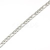 Tarnish Resistant Fashionable Matte 304 Stainless Steel Figaro Chain Necklaces for Men LS-STAS-A028-N017MP-2