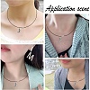 30Pcs 3 Colors Stainless Steel Wire Necklace Cord DIY Jewelry Making TWIR-YW0001-04-6